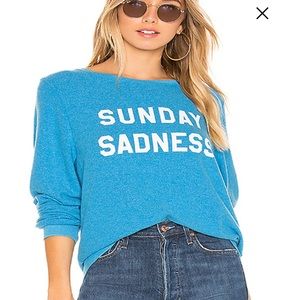 Sunday Sadness Wildfox Oversized Sweater